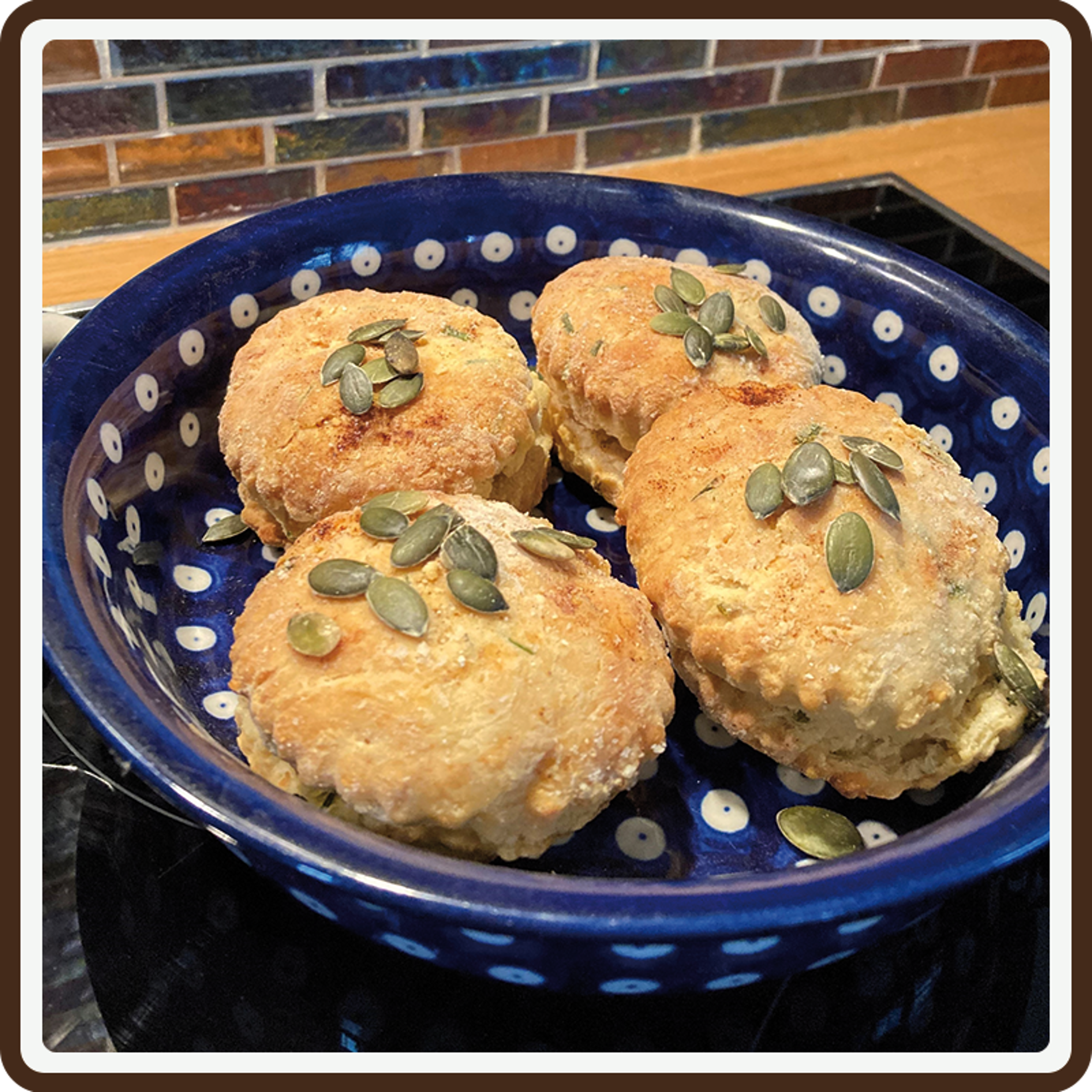 Susie’s cheese and pumpkin seed scones